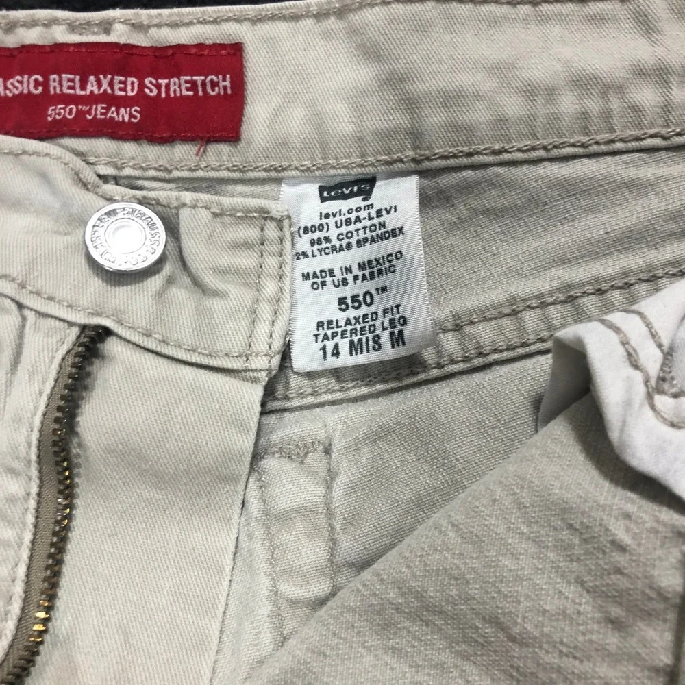 Levis 550 Jeans Relaxed‎ Fit Tapered Leg Classic Stretch Women's Size 14 M
